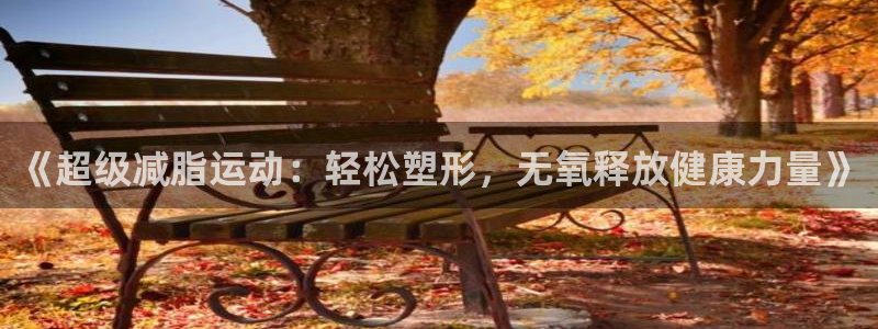 悟空体育入口：《超级减脂运动：轻松塑形，无氧释放健康力量》