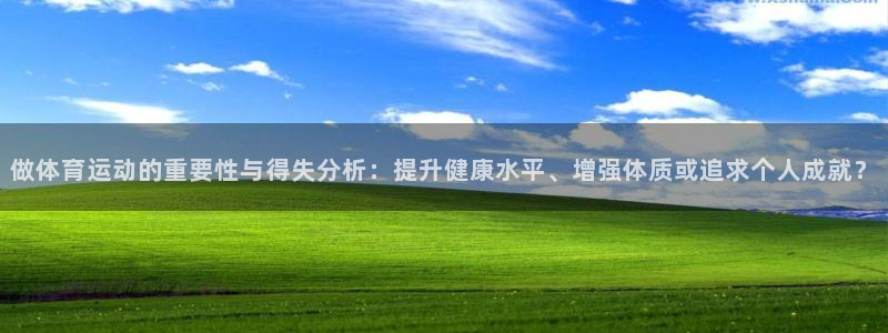 悟空体育是正品吗：做体育运动的重要性与得失分析：提升健康水平、增强体质或追求个人成就？